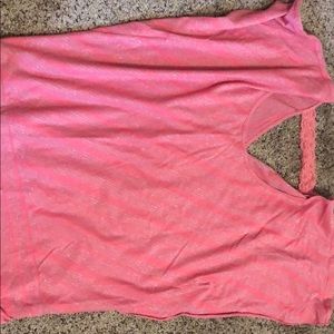 Woman’s coral top